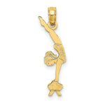 Load image into Gallery viewer, 14K Yellow Gold Gymnastics Charm Pendant
