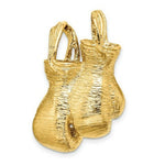Load image into Gallery viewer, 14K Yellow Gold 3-D &amp; Textured Double Boxing GLoves Charm Pendant
