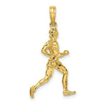 Load image into Gallery viewer, 14K Yellow Gold 3-D Polished RUNNER (JOGGER) Charm Pendant
