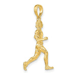 Load image into Gallery viewer, 14K Yellow Gold 3-D Polished RUNNER (JOGGER) Charm Pendant
