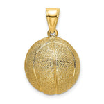 Load image into Gallery viewer, 14K Yellow Gold 3-D Textured Basketball Charm Pendant
