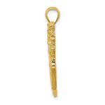 Load image into Gallery viewer, 14K Yellow Gold 2-D Golf Bag &amp; Clubs Charm Pendant
