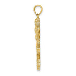 Load image into Gallery viewer, 14K Yellow Gold Polished Running Football Player Charm Pendant
