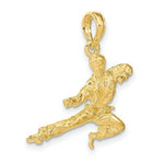 Load image into Gallery viewer, 14K Yellow Gold 3-D KARATE Man Charm Pendant

