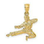Load image into Gallery viewer, 14K Yellow Gold 3-D KARATE Man Charm Pendant
