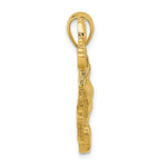 Load image into Gallery viewer, 14K Yellow Gold 2-D &amp; Polished Golf Bag Charm Pendant
