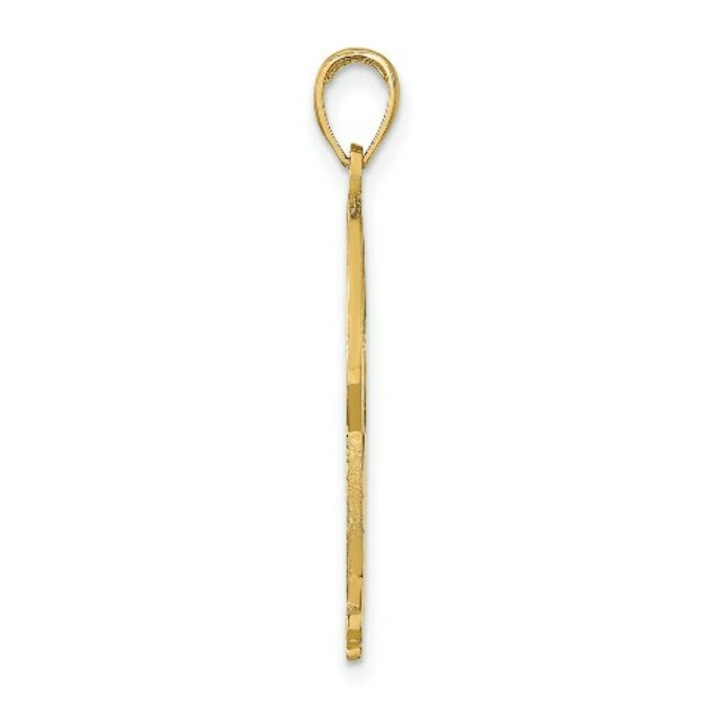 14K Yellow Gold Naples Golf Visor Pendant