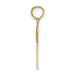 Load image into Gallery viewer, 14K Yellow Gold #1 Basketball STORY With Hoop Charm Pendant
