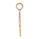 Load image into Gallery viewer, 14K Yellow Gold #1 Football STORY With Helmet &amp; Ball Charm Pendant
