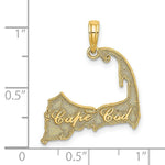 Load image into Gallery viewer, 14K Yellow Gold CAPE COD SILHOUETTE Charm Pendant

