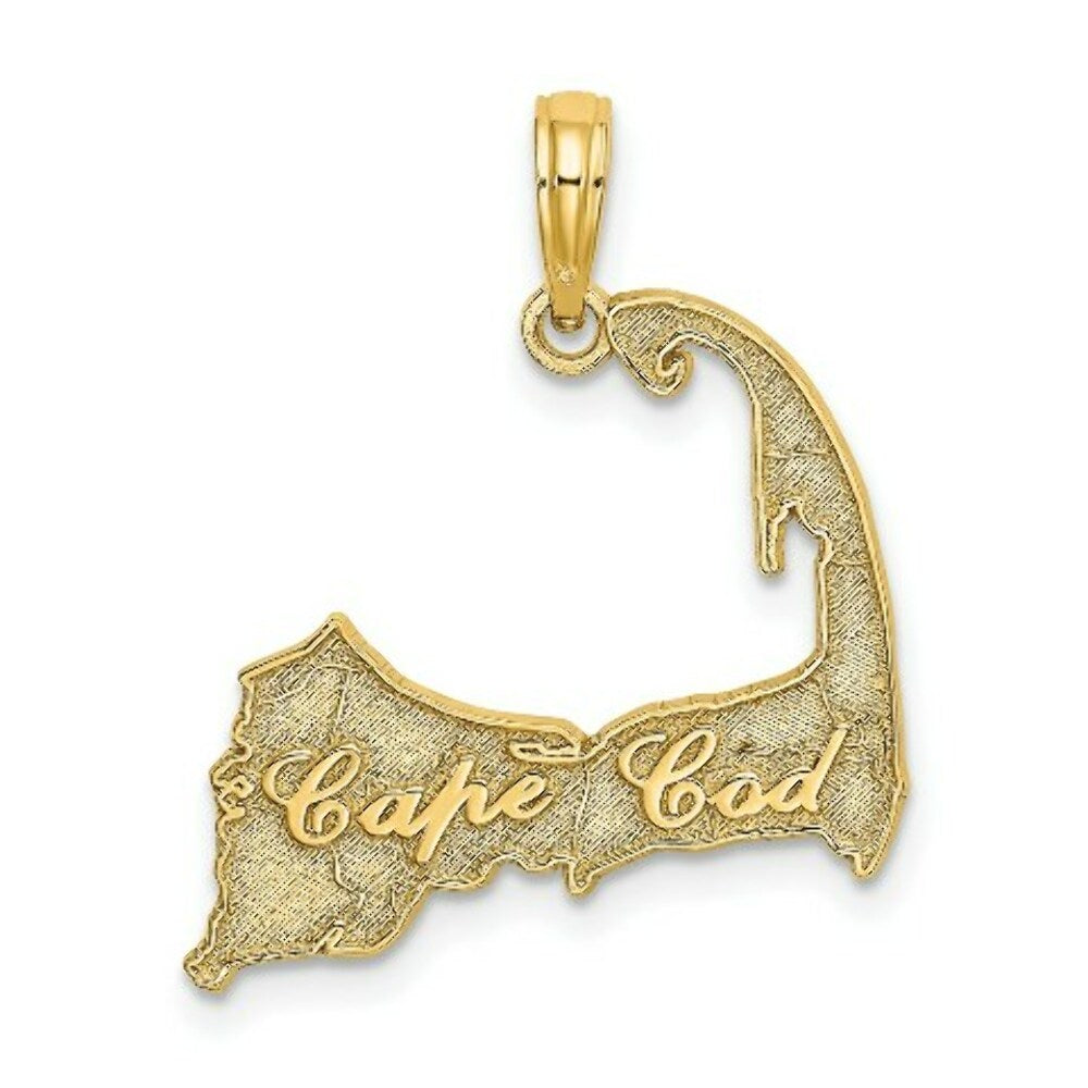 14K Yellow Gold CAPE COD SILHOUETTE Charm Pendant