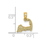 Load image into Gallery viewer, 14K Yellow Gold CAPE COD SILHOUETTE Charm Pendant
