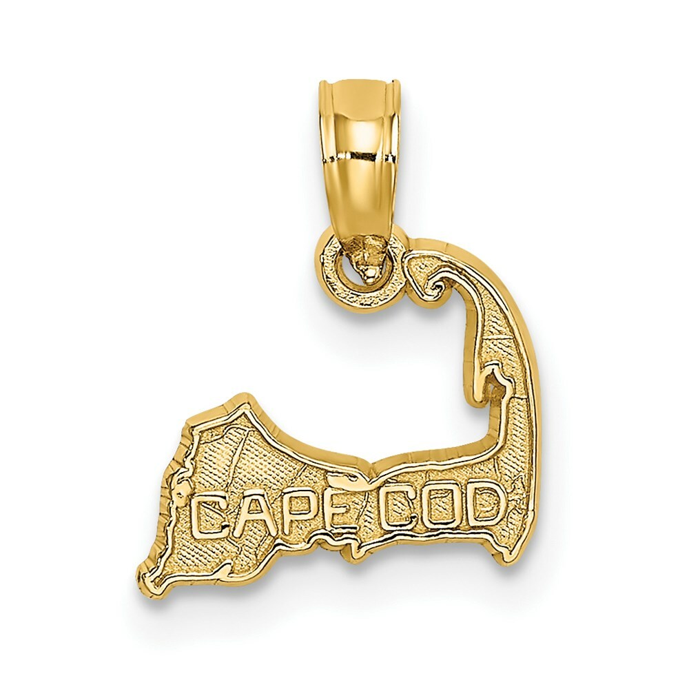 14K Yellow Gold CAPE COD SILHOUETTE Charm Pendant