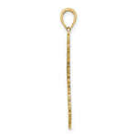 Load image into Gallery viewer, 14K Yellow Gold Textured BARBADOS MAP Charm Pendant
