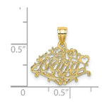 Load image into Gallery viewer, 14K Yellow Gold #1 Nana Charm Pendant
