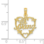 Load image into Gallery viewer, 14K Yellow Gold #1 Nana in Heart Charm Pendant

