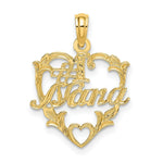 Load image into Gallery viewer, 14K Yellow Gold #1 Nana in Heart Charm Pendant
