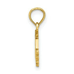 Load image into Gallery viewer, 14K Yellow Gold Polished GRADUATE Under Cap Charm Pendant
