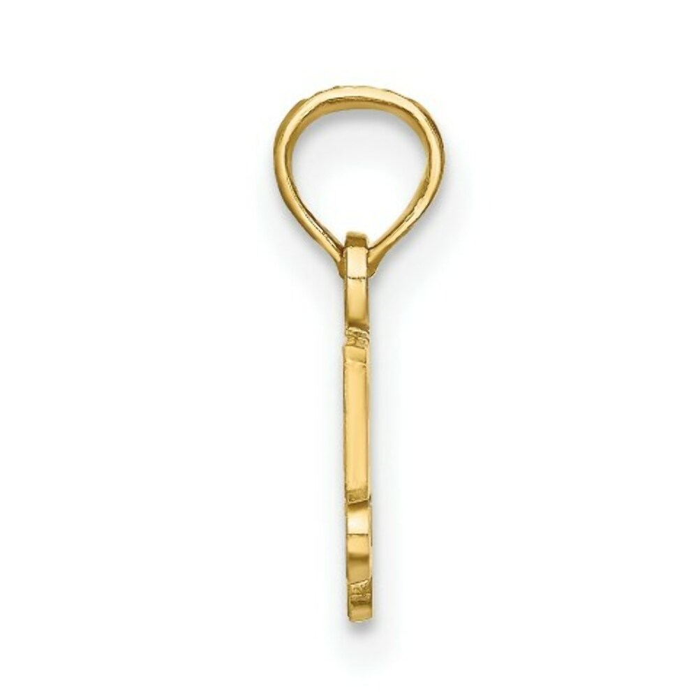 14K Yellow Gold Polished GRANNY'S GIRL Charm Pendant