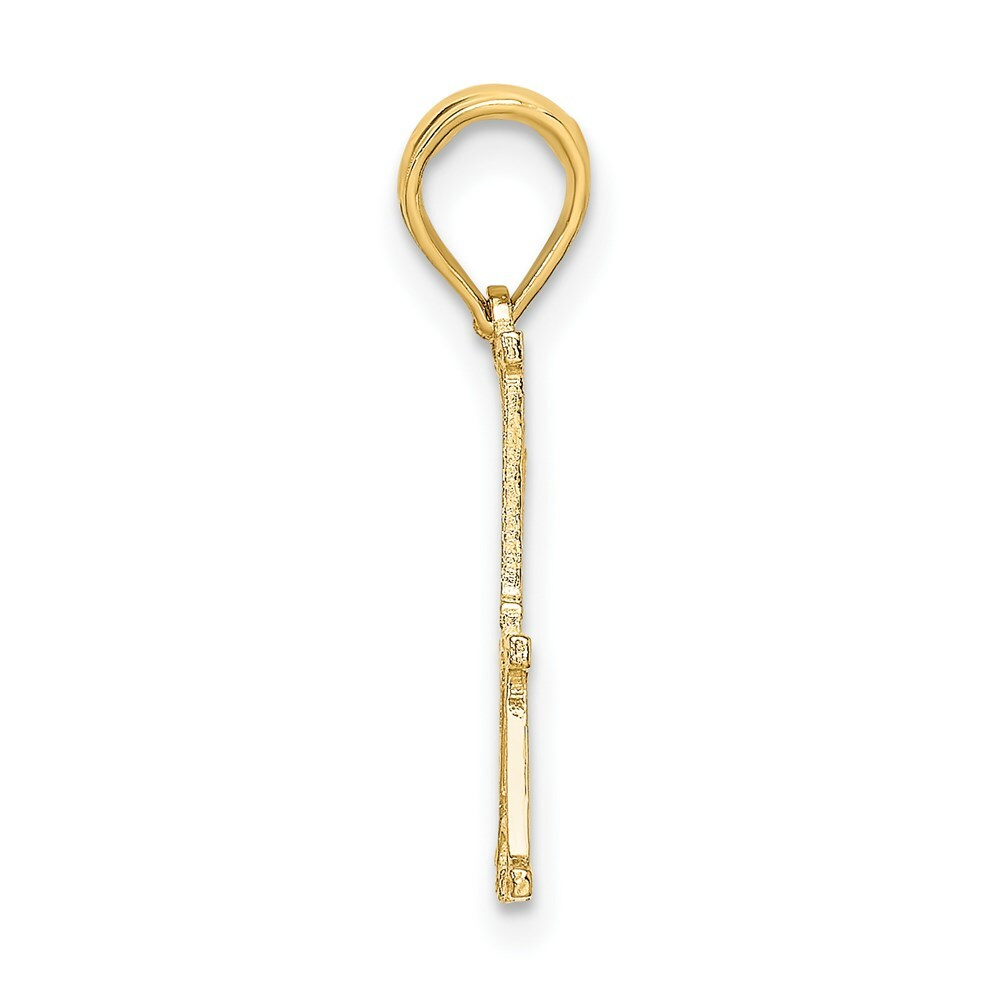 14K Yellow Gold #1 PAPA Cut-out Charm Pendant