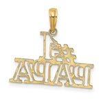 Load image into Gallery viewer, 14K Yellow Gold #1 PAPA Cut-out Charm Pendant

