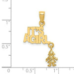 Load image into Gallery viewer, 14K Yellow Gold Moveable It's a Girl With Doll
