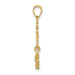 Load image into Gallery viewer, 14K Yellow Gold Moveable IT'S A BOY With Teddy Bear Charm Pendant

