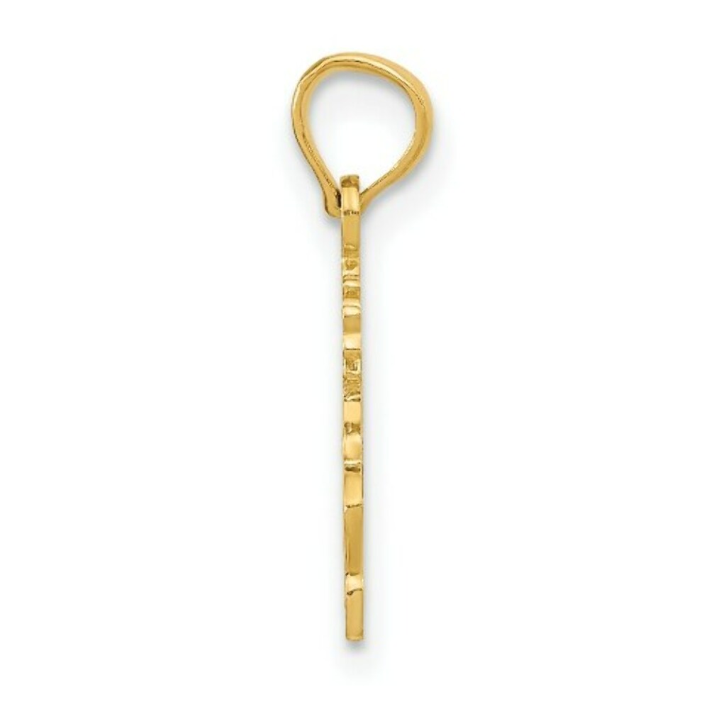 14K Yellow Gold Polished #1 SIS Charm Pendant