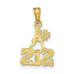 Load image into Gallery viewer, 14K Yellow Gold Polished #1 SIS Charm Pendant
