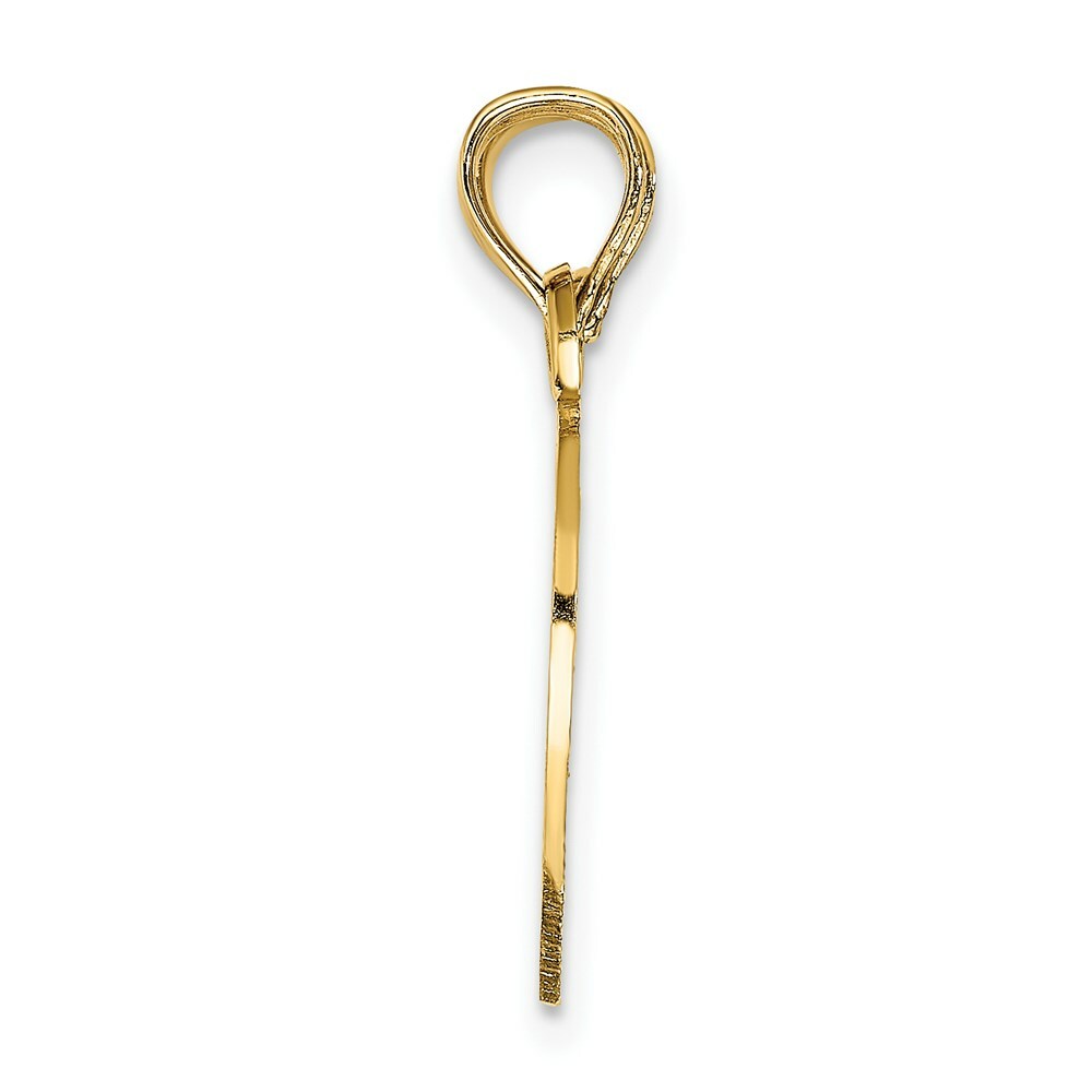 14K Yellow Gold BOY/GIRL FRIEND Breakable Heart Charm Pendant