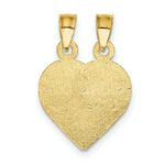 Load image into Gallery viewer, 14K Yellow Gold BOY/GIRL FRIEND Breakable Heart Charm Pendant
