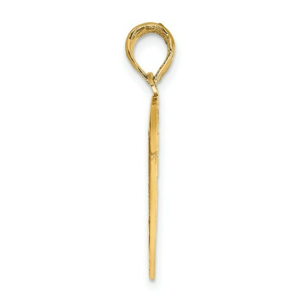 14K Yellow Gold FOREVER AND EVER Breakable Heart Charm Pendant