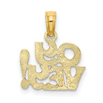 Load image into Gallery viewer, 14K Yellow Gold Polished and Engraved OY VEY! Charm Pendant
