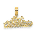 Load image into Gallery viewer, 14K Yellow Gold Polished and Engraved Hot Chocolate Charm Pendant
