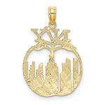 Load image into Gallery viewer, 14K Yellow Gold New York Skyline in Apple Charm Pendant
