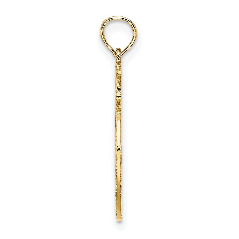 14K Yellow Gold New York Skyline in Apple Charm Pendant