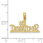 Load image into Gallery viewer, 14K Yellow Gold #1 DISPATCHER Charm Pendant
