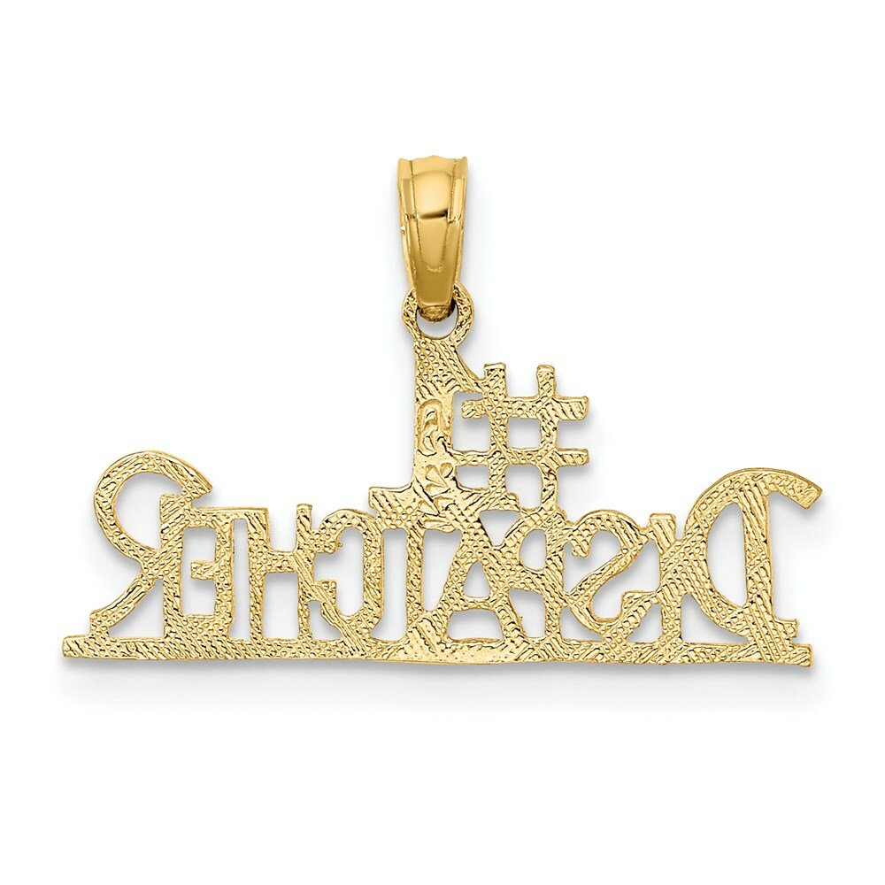 14K Yellow Gold #1 DISPATCHER Charm Pendant