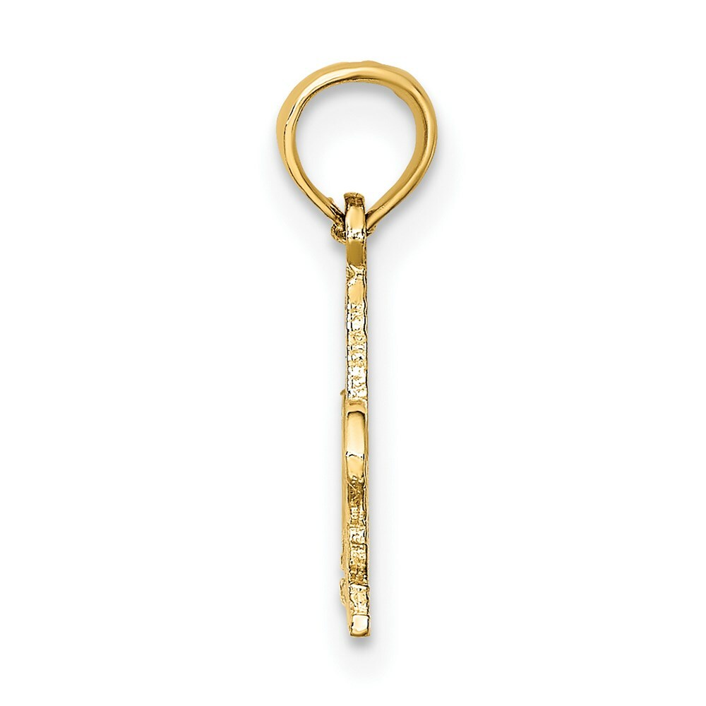 14K Yellow Gold #1 DISPATCHER Charm Pendant