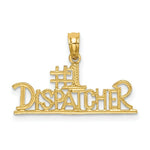 Load image into Gallery viewer, 14K Yellow Gold #1 DISPATCHER Charm Pendant
