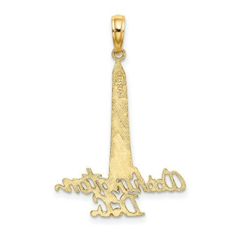 14K Yellow Gold WASHINGTON D.C. MONUMENT Charm Pendant