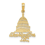 Load image into Gallery viewer, 14K Yellow Gold WASHINGTON D.C. Capital Building Charm Pendant
