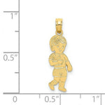 Load image into Gallery viewer, 14K Yellow Gold Little Boy Walking Charm Pendant
