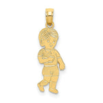 Load image into Gallery viewer, 14K Yellow Gold Little Boy Walking Charm Pendant
