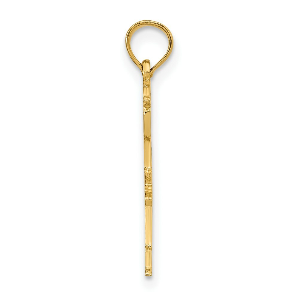 14K Yellow Gold BOY With Baseball Cap Charm Pendant