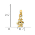 Load image into Gallery viewer, 14K Yellow Gold 3-D Mini DOLL Charm Pendant
