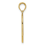 Load image into Gallery viewer, 14K Yellow Gold with White Rhodium American Flag Charm Pendant
