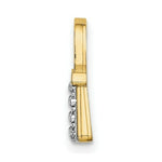 Load image into Gallery viewer, 14K Yellow Gold with White Rhodium 2-D Textured with Polished Purse Charm Pendant
