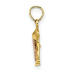 Load image into Gallery viewer, 14K Two-Tone Gold Communion Cup With Cross Charm Pendant
