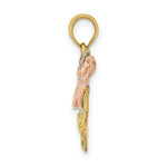 Load image into Gallery viewer, 14K Tri-Color Gold Diamond-cut Butterfly Charm Pendant
